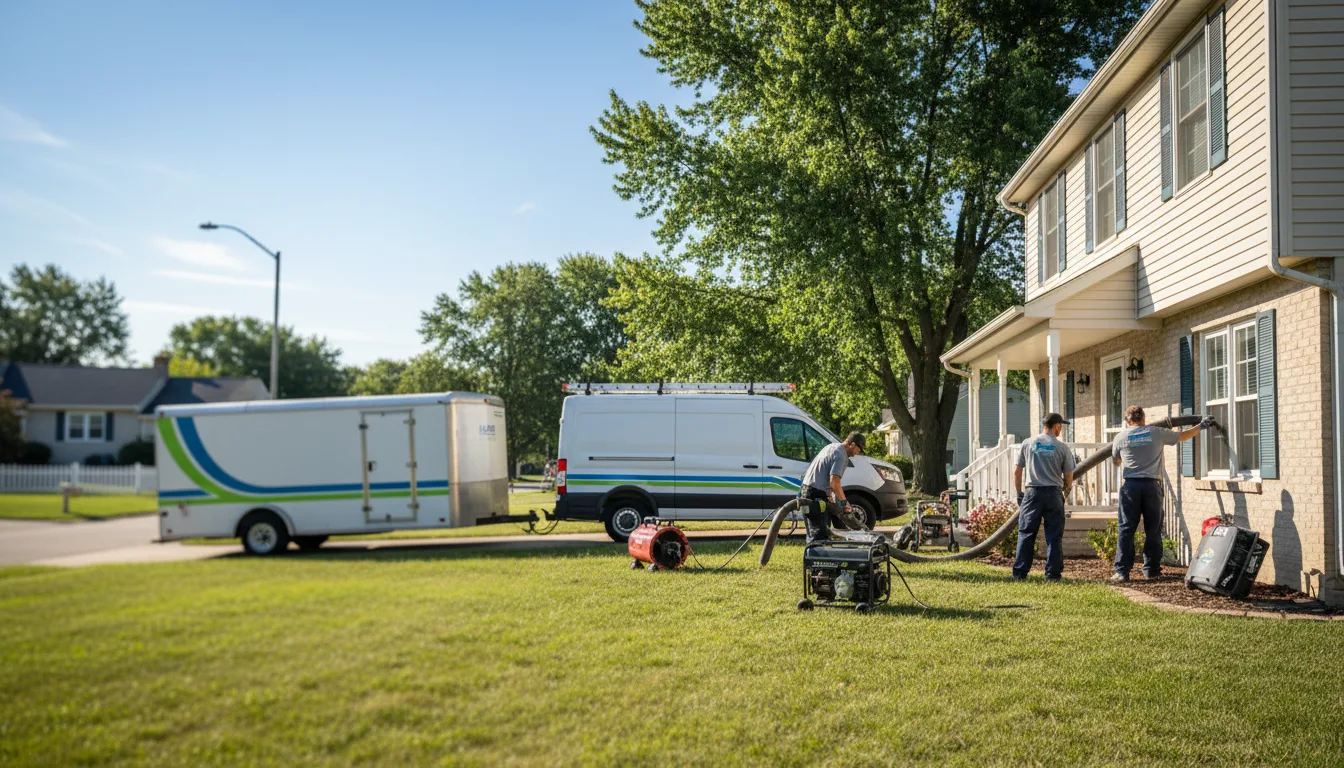 Flooded Basement Restoration And Cleanup With Repair in Paradise, KS near me